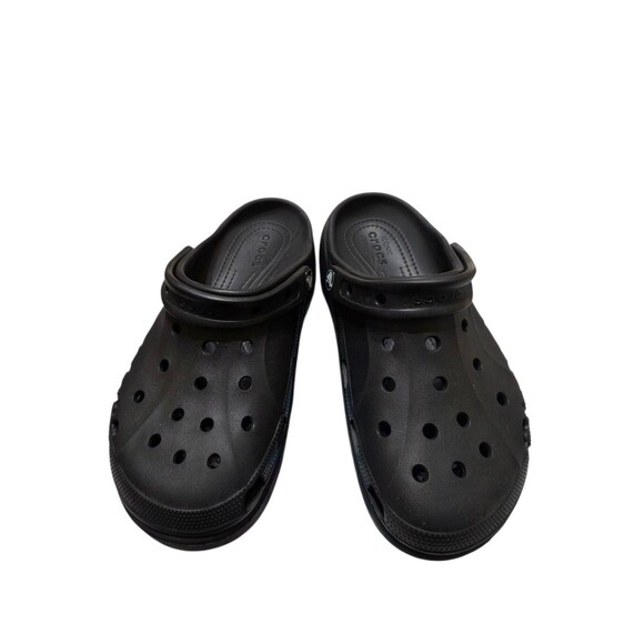 Crocs Unisex Baya Platform Clog Sandals Black Women's Size 8 Classic Comfort SH1 - Picture 2 of 8